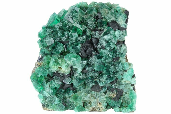 Fluorescent Green Fluorite Cluster - Rogerley Mine, England #184625